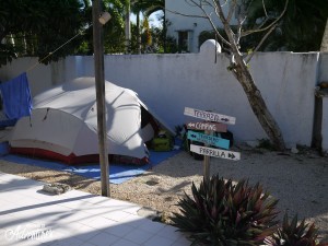 Camping face au lagon